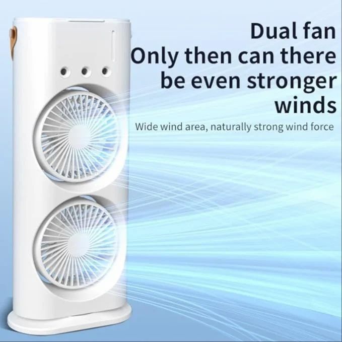Plastic Double-ended Spray Fan, For Air Cooling, White
