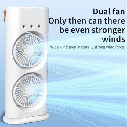 Plastic Double-ended Spray Fan, For Air Cooling, White
