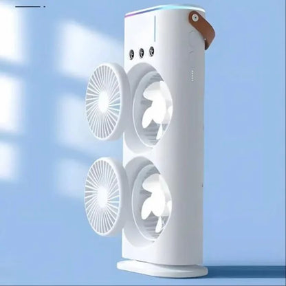 Plastic Double-ended Spray Fan, For Air Cooling, White