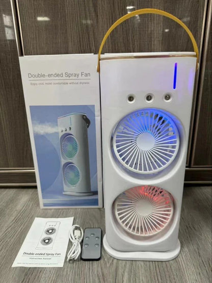 Plastic Double-ended Spray Fan, For Air Cooling, White
