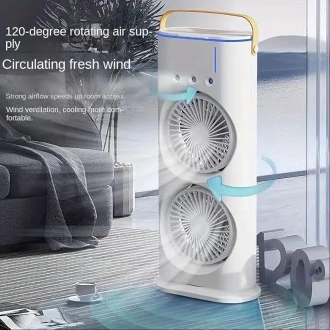 Plastic Double-ended Spray Fan, For Air Cooling, White