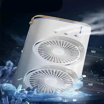 Plastic Double-ended Spray Fan, For Air Cooling, White