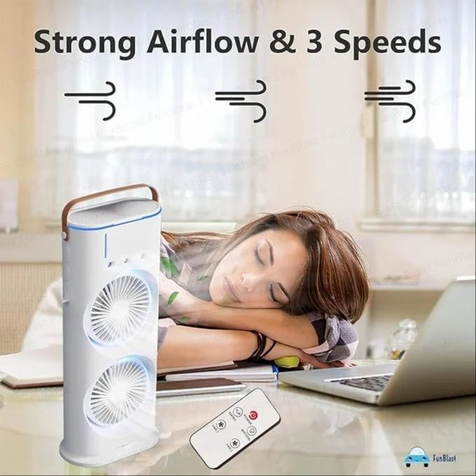 Plastic Double-ended Spray Fan, For Air Cooling, White