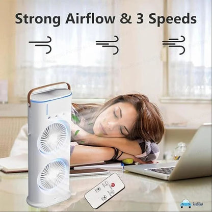 Plastic Double-ended Spray Fan, For Air Cooling, White